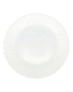Тарелка десертная Спираль 19 5 см белая Кулинарк