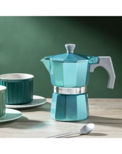 Кофеварка гейзерная Magistro Azure на 3 чашки 150 мл Nobrand