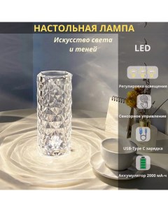 Лампа настольная светодиодная с аккумулятором 1Вт 3000 6000К 21см Fedotov