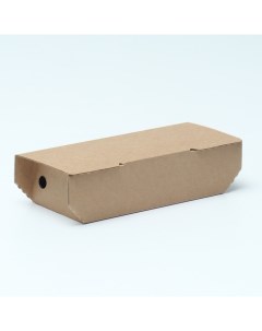 Коробка тарелка под закуску крафт 20 5 х 10 х 6 см 20 шт Nobrand