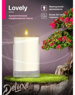 Свеча ароматическая для дома LOVELY парфюмированная в стакане Medori