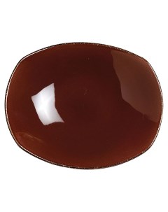 Тарелка глубокая Terramesa фарфор 25 5x24 см темно коричневый Steelite