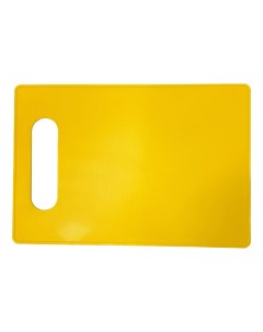 Разделочная доска 28 х 19 х 0 4 см пластик желтая Комфорт