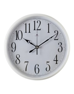 Часы настенные серия Классика d 29 см корпус белый Рубин