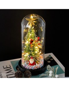 Декоративный LED светильник Новогодняя Ёлка в куполе теплый свет RK_RB Vibes_by_mars