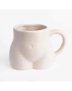 Кружка 400 мл керамика молочная в крапинку Женский силуэт Torso Kuchenland