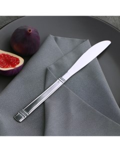 Нож столовый Варт 21 9 см толщина 2 мм цвет серебряный 12шт Доляна