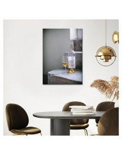 Картина на холсте с подрамником Белое вино 30х40 Картины для кухни