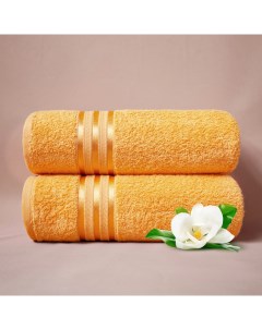 Набор банных полотенец Harmonika цвет абрикосовый 70х130 см 2 шт Dome