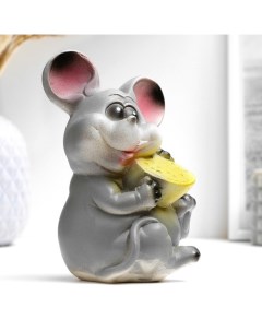 Копилка Мышь с сыром 15см Хорошие сувениры