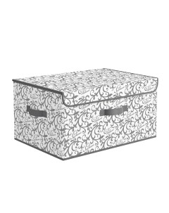 Коробка для хранения вещей с крышкой с откидной стенкой 50х35х25 см Valiant