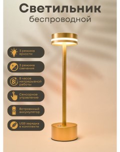 Лампа настольная светодиодная Лофт 300476 2 золотой Clean formula