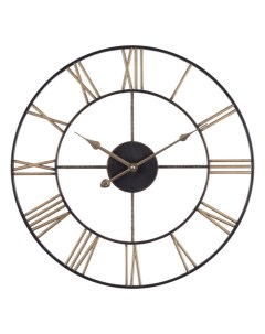 Часы настенные интерьерные d 47 5 см корпус чёрный с бронзой Рубин