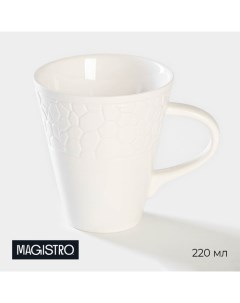 Чашка фарфоровая чайная Rodos 220 мл цвет белый Magistro