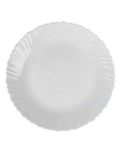 Тарелка для вторых блюд Спираль 26 5 см белая Кулинарк