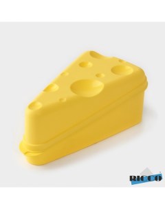 Контейнер для сыра 19 8хx10 6x7 5 см цвет жёлтый Ricco