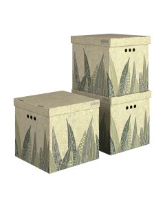 Коробки картонные для хранения вещей с крышкой Valiant