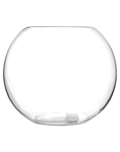 Ваза шар стеклянная 24 см прозрачная Неман