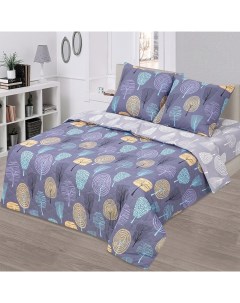 Комплект постельного белья Зима Лето Фэнтези 600 синий 1 5 спальный бязь Арт-дизайн