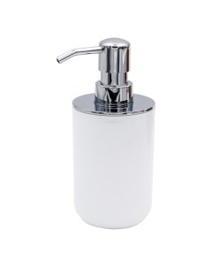 Дозатор для жидкого мыла Alba 7 1x16 4 см белый с серебряным Ridder