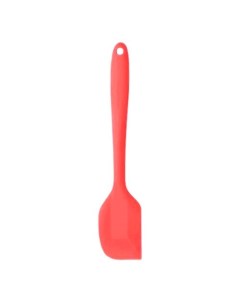 Лопатка кулинарная силиконовая с пластиковой ручкой розовая Kukina raffinata
