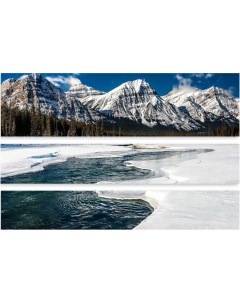 Картина модульная на холсте Зима в Канаде 150x229 см Модулка