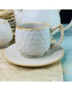 Чайный набор на 6 персон 12 предметов Дюна чашки блюдца Lenardi