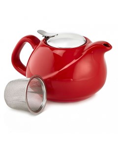 Чайник заварочный 19 005 с металлическим фильтром 800 мл красный Rosario