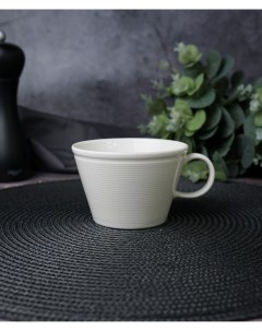 Чашка чайная Line 250 мл белая фарфор Porland