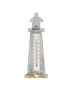 Термометр с морскими звездами голубой 12 x 2 5 x 33 см Liansheng