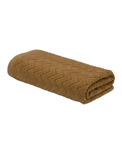 Махровое банное полотенце Зигзаг 70х130 коричневый плотность 450 гр кв м Bravo