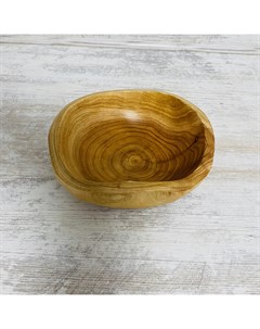 Тарелка деревянная глубокая миска из дерева диаметр 15 18см Nobrand