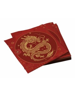 Салфетки бумажные Золотой дракон 2 3 слоя 33 х 33 см 20 шт Nd play