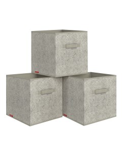 Коробки стеллажные для хранения вещей MM BOX 3K 3 шт 31х31х31 см Valiant