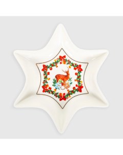 Блюдо сервировочное Зимняя сказка звезда 17 х 17 х 3 см White rabbit