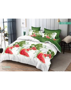 Комплект постельного белья 2 спальное с европростыней 54020 Alice textile