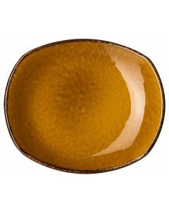 Тарелка мелкая овальная Террамеса мастед коричневый фарфор 11210582 Steelite