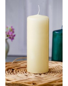 Свеча столбик слоновая кость 8х20 см Омский свечной