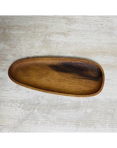 Поднос деревянный декоративный тарелка менажница Nobrand