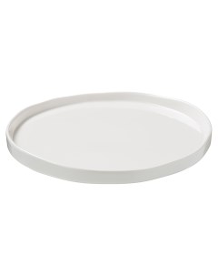 Тарелка сервировочная Eggshell фарфор 23 см белый Kunstwerk
