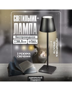 Лампа настольная светодиодная 3 5 Вт черный SM99126 Solmax&home