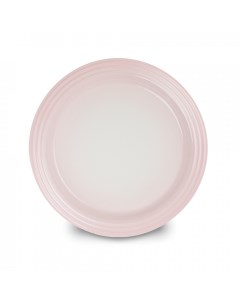 Тарелка десетрная Shell Pink 22 см керамика розовый Le creuset