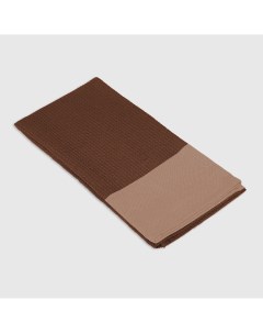 Салфетки 45 x 65 см хлопок коричнево бежевые 3 шт Homelines textiles