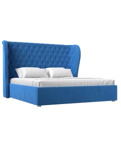 Кровать Далия 160 Голубой велюр Лига диванов