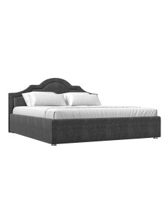 Интерьерная кровать Афина 160 рогожка серый Лига диванов