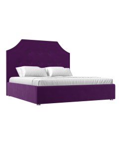 Кровать Кантри 160 Фиолетовый микровельвет Лига диванов