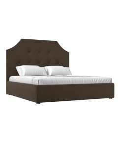 Интерьерная кровать Кантри 160 рогожка коричневый Лига диванов