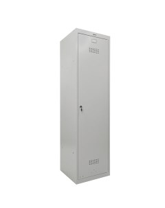Шкаф металлический для одежды LK 11 50 УСИЛЕННЫЙ 2 отделения Серый Brabix