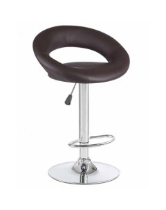Барный стул серебристый коричневый Logomebel