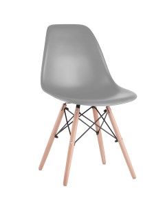 Комплект стульев 4 шт Eames CF 010 серый бежевый Brabix